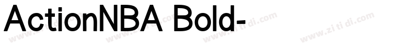 ActionNBA Bold字体转换